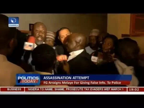 Video: FG Arrays Melaye For Giving False Information To The Police